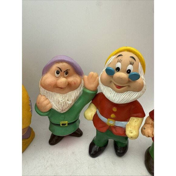 7 Piece Vintage Snow White 7 Seven Dwarfs Figure Toy - Picture 3 of 12